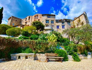 Wall Mural - Tourrettes-sur-Loup village in the mountains in the south of France