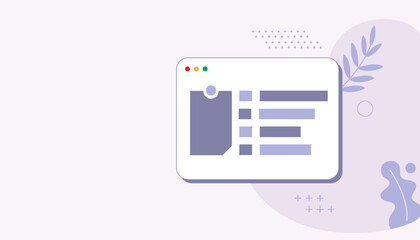 Digital marketing illustration. Process task  planning board. Board management of business tasks.Vector flat illustration for web banner, and landing page