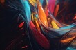 A colorful abstract design with intersecting lines and shapes, Generative AI