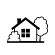 House vector icon on white background