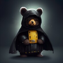 Bear In Darth Vader Outfit