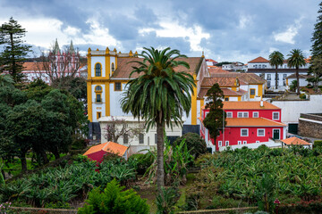 Canvas Print - Terceira. Angra do Heroismo. Historic fortified city and the capital of the Portuguese island of Terceira in the Autonomous Region of the Azores. Portugal.