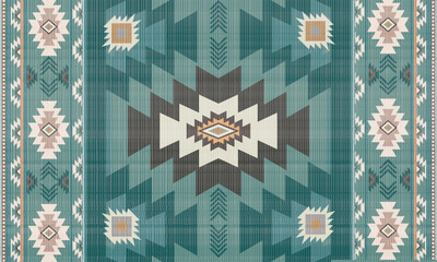 navajo tribal vector seamless pattern. native american ornament. ethnic south western decor style. b