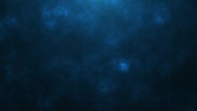 Abstract Animated Dark Blue Clouds, Lights In The Deep Ocean Concept