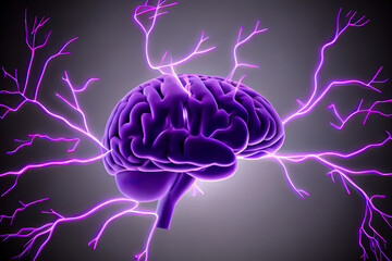 epilepsy symbol isolated on white background. generative ai