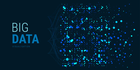 Wall Mural - big data visual information background. social network concept. connection vector background.
