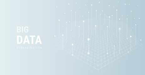 Wall Mural - big data visual information background. social network concept. connection vector background.