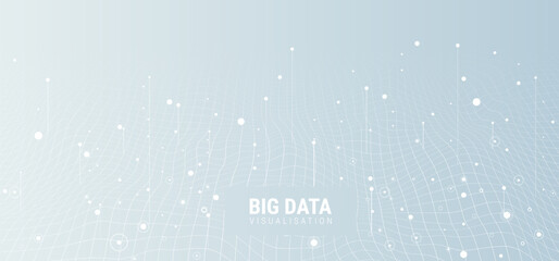 Wall Mural - big data visual information background. social network concept. connection vector background.