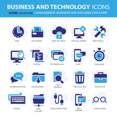 Wall Mural - business and marketing, programming, data management, internet connection, social network, computing