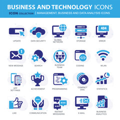 Wall Mural - business and marketing, programming, data management, internet connection, social network, computing