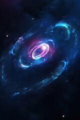 Wall Mural - planets, stars and galaxies in outer space showing the beauty of space exploration. generative ai