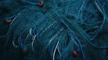 Fishing Net Stacked As Background
