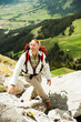© Designpics - Mature man hiking in mountains, Tannheim Valley, Austria