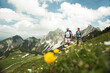 © Designpics - Mature couple hiking in mountains, Tannheim Valley, Austria