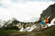 © Designpics - Mature couple hiking in mountains, Tannheim Valley, Austria