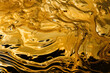 © Saulo Collado - Gold shiny metallic gold fabric, liquid gold fluid, abstract. Generative AI.