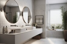 Modern Bathroom Interior Generative AI