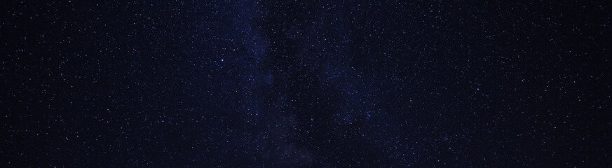 Amazing starry sky at night, banner design