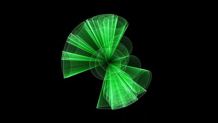 Wall Mural - optical fiber sheaf abstract motion background. glowing bundle of optic cables loop animation