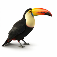 Poster - toucan isolated on white background