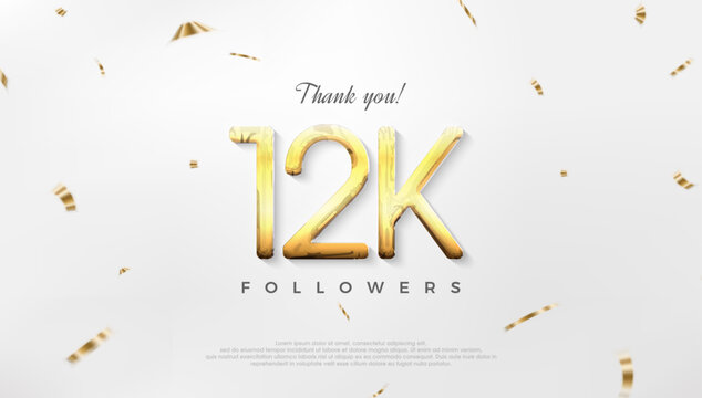 Thanks to 12k followers, celebration of achievements for social media posts.