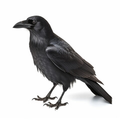 Poster - crow on a white background