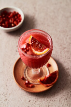 Blood Orange And Pomegranate Mocktail