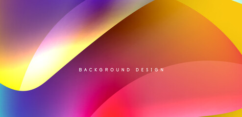 Beautiful liquid shapes with fluid colors abstract background