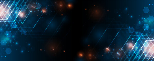 Wall Mural - communication information network concept background image
