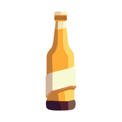 Canvas Print - Alcohol symbol on beer bottle label design