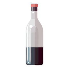 Poster - Wine bottle icon design on transparent background