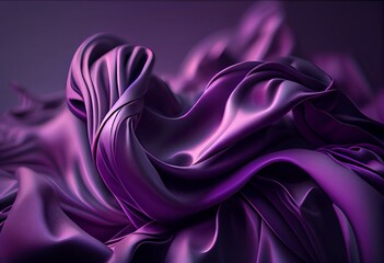 background purple 3D fabric. Generative AI