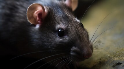 Sticker - Up Close with a Black Rat