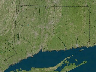 Wall Mural - Connecticut, United States of America. High-res satellite. No legend