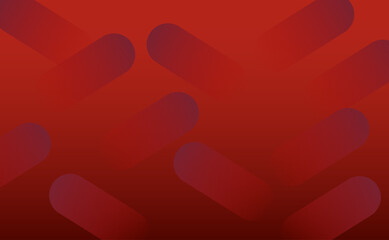 Wall Mural - red background with hearts