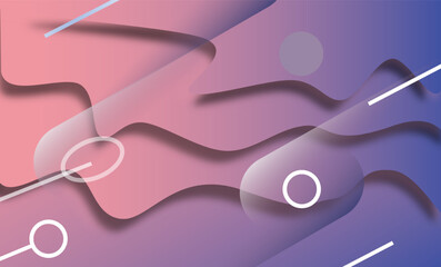 Wall Mural - abstract geometric background modern background design fluid colors fluid shape elements suitable fo
