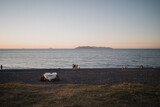 Fototapeta  - tramonto isole eolie