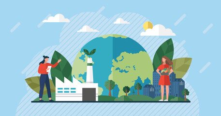 Wall Mural - earth day. international mother earth day. social poster, banner or card. environmental problems pro