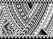 Polynesian style armband tattoo