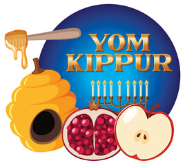 Sticker - Yom Kippur Jewish day