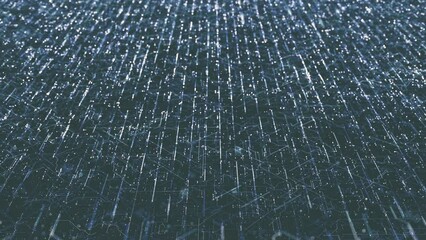 Wall Mural - abstract digital data hitech background/ 4k animation of an abstract high technology wallpaper backg