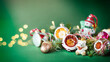 © Eugenia - Christmas background with copy space. Stock image with vintage christmas tree decorations and soft bokeh