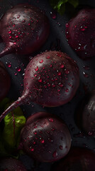 Wall Mural - Beet, created by a neural network, Generative AI technology