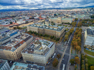 Canvas Print - Museum of Natural History Vienna, Maria-Theresien-Platz and The Kunsthistorisches Museum