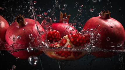 Wall Mural - pomegranate, ripe fruits