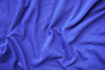 blue silk fabric background, blue sportswear texture