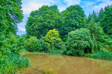 Canvas Print - Arboretum garden of Sofiyivsky Park, Uman, Ukraine