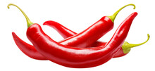 Delicious Red Chili Peppers, Cut Out