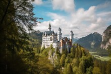 The Neuschwanstein Castle In Germany , Generative Artificial Intelligence
