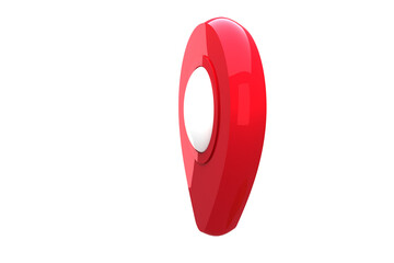 Wall Mural - red navigation pointer